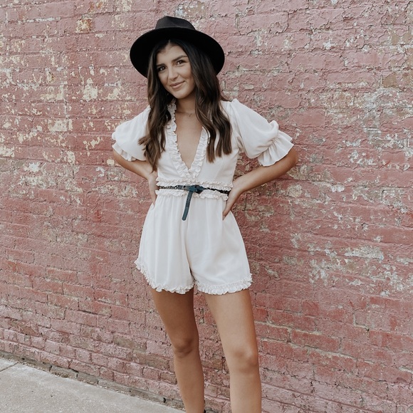 Blissful Blush Romper - Picture 1 of 3